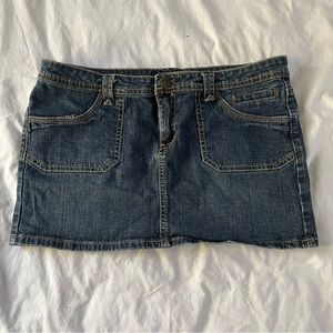 Y2K Mini Jean Skirt